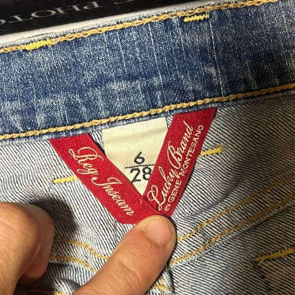 Lucky Brand Regular Inseam Womens Jeans Size 6 Medium Wash Bootcut Denim - Picture 5 of 6